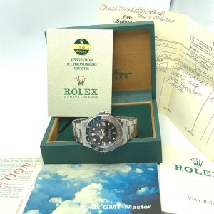MK Personal Collection Fine Rolex GMT Master Steel Wristwatch Ref 1675 Circa 1972 With Box & Papers