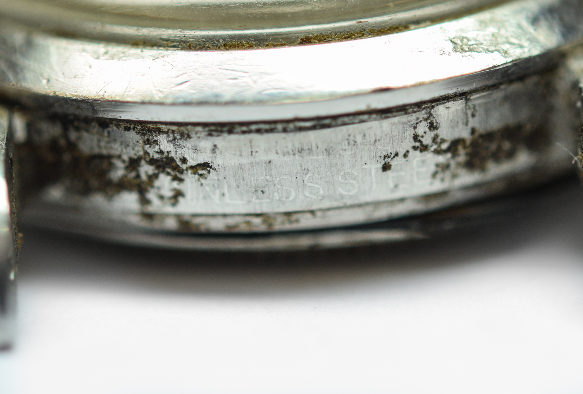 MK Personal Collection Steel Rolex Oyster Speedking Glossy Tropical Dial Wristwatch Ref 6420 Circa 1961