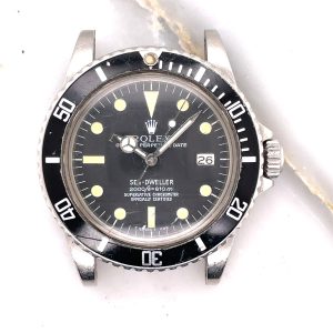 MK Personal Collection Steel Rolex Great White Rail Dial "Sea-Dweller" Ref 1665 Wristwatch Circa 1978