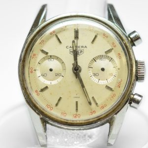 MK Personal Collection Rare Steel Heuer Carrera Chronograph Cal. 92 Wristwatch Circa 1960's