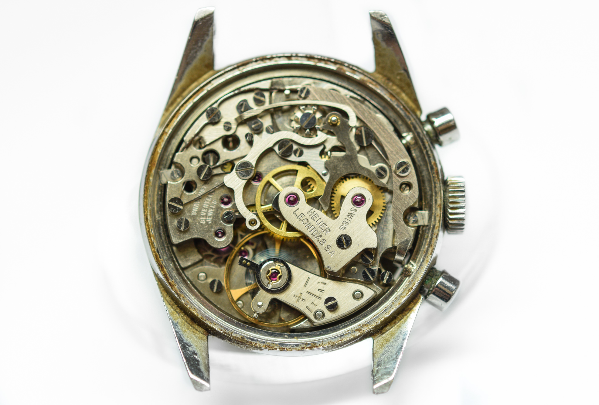 MK Personal Collection Rare Steel Heuer Carrera Chronograph Cal. 92 Wristwatch Circa 1960's