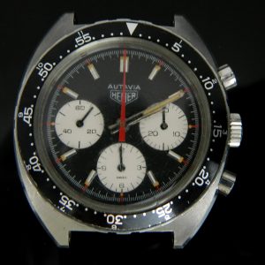 MK Personal Collection Men's Panda Heuer Autavia Automatic Chronograph Wristwatch Ref 73663 Circa 1972