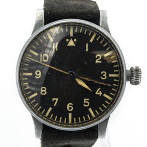 MK Personal Collection Rare Model A Pilots Wristwatch By Stowa B-Uhr No. 5122 Made in 1942 by Walter Storz