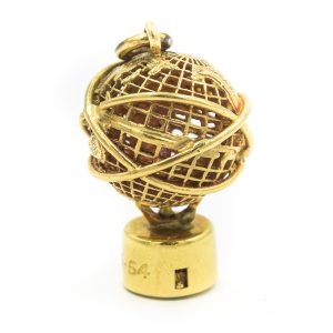 1964 New York Worlds Fair Globe with Light Pendant