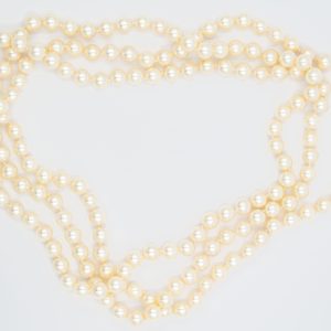 Estate 1950's Endless 4 Strand Pearl Necklace