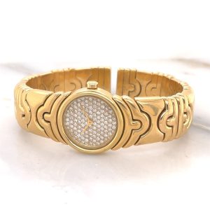 MK & DK Personal Collection - Fine Ladies 18K Yellow Gold Bulgari Parentesi Wristwatch BJ01