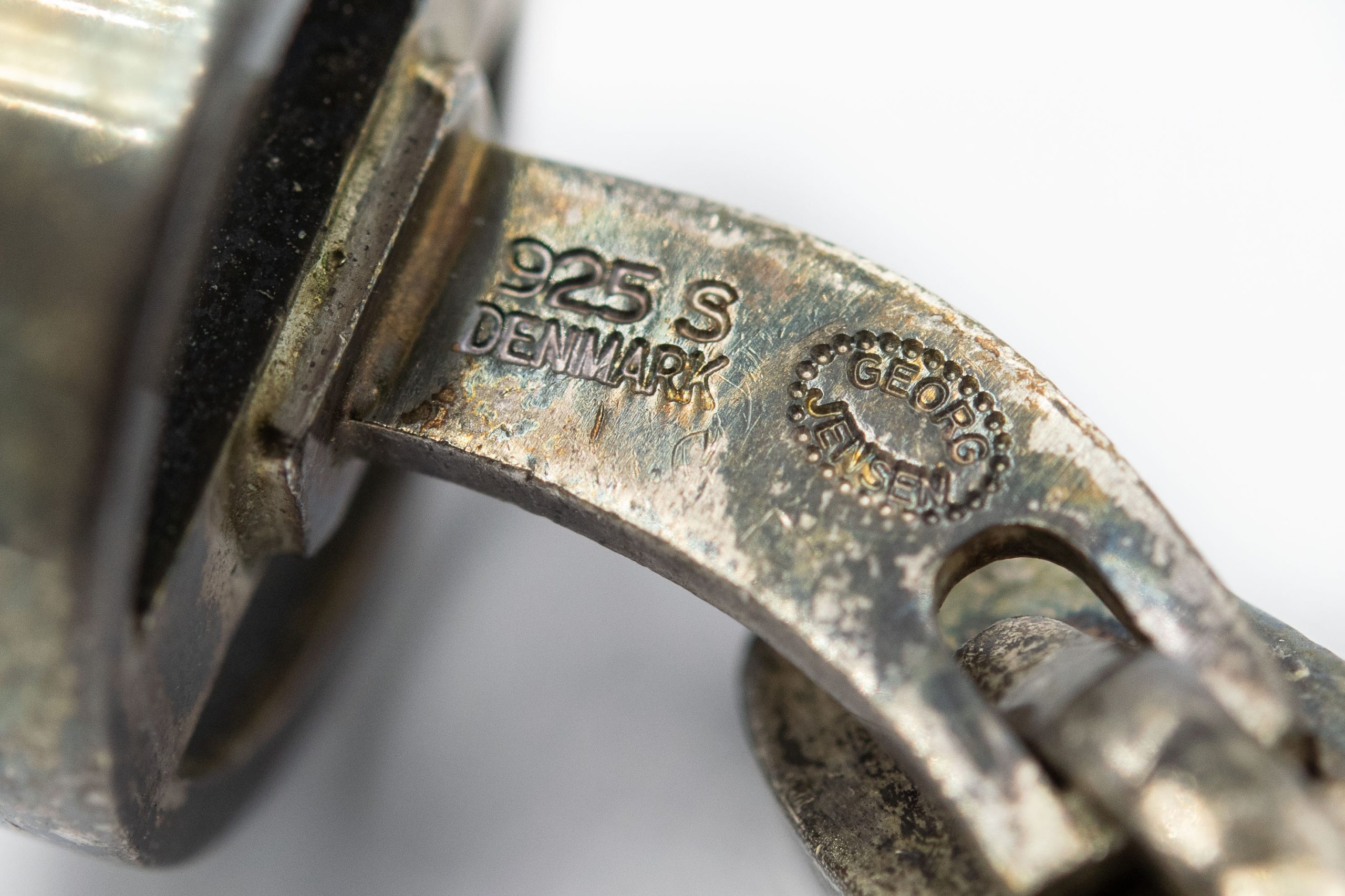 Estate Vintage Sterling Silver Cufflinks by Soren Georg Jensen
