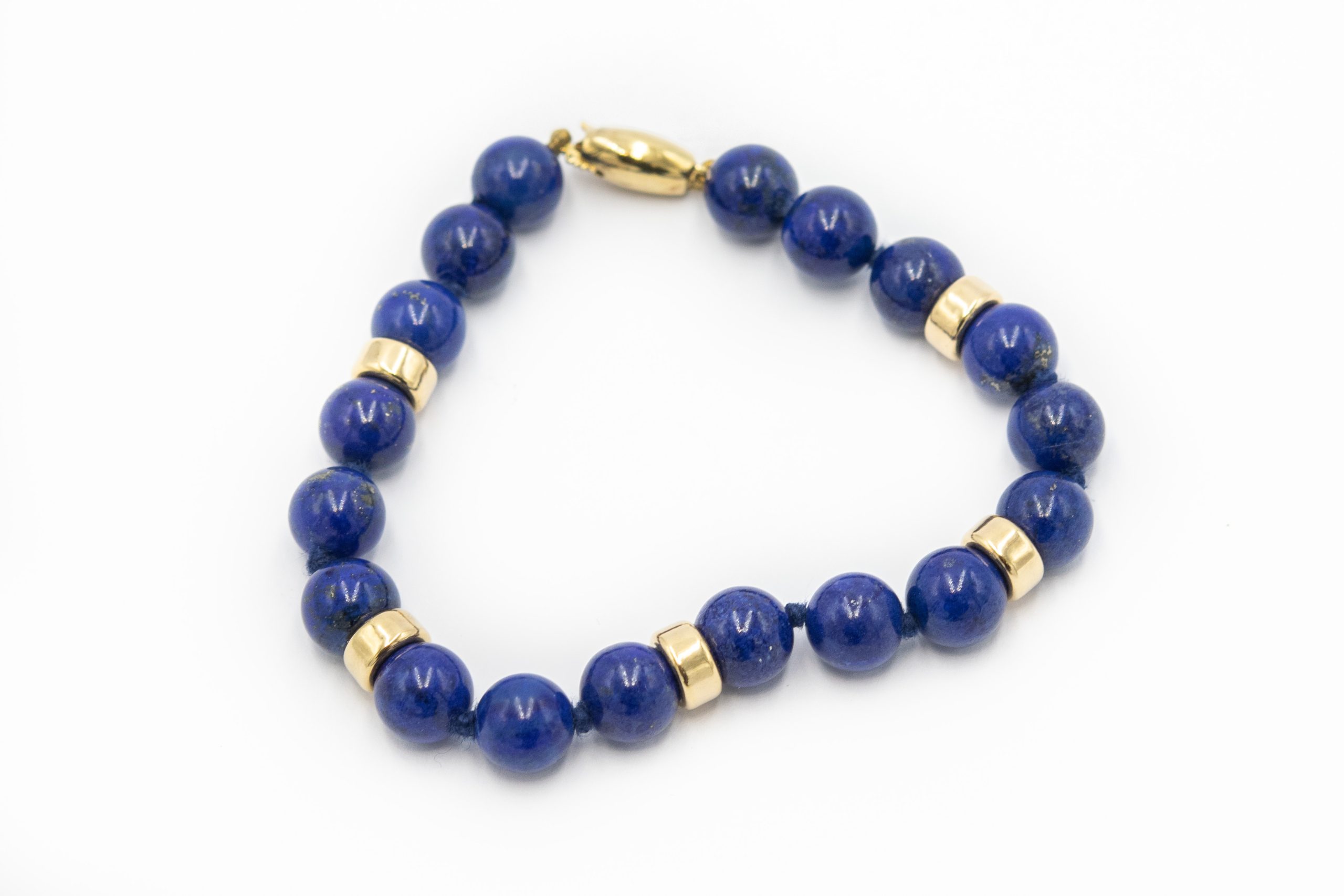 Estate Lapis Lazuli Necklace and Bracelet Suite