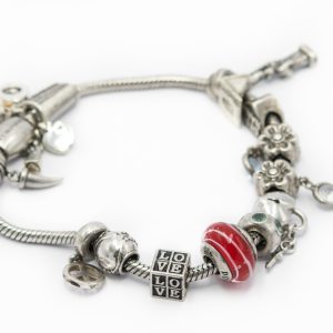 Sterling Silver Charm Bracelet By Linea Donatella