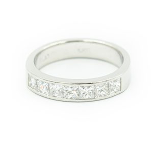 Estate Platinum and Diamond Eternity Ring