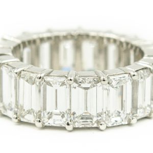 Estate Platinum and Diamond Eternity Ring DC