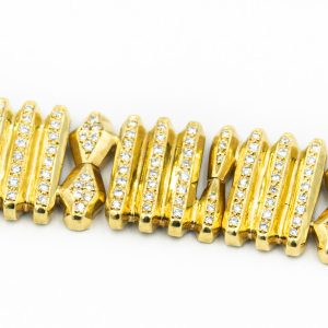 Estate Yellow Gold and Diamond Bracelet by Dimitris Sabanis