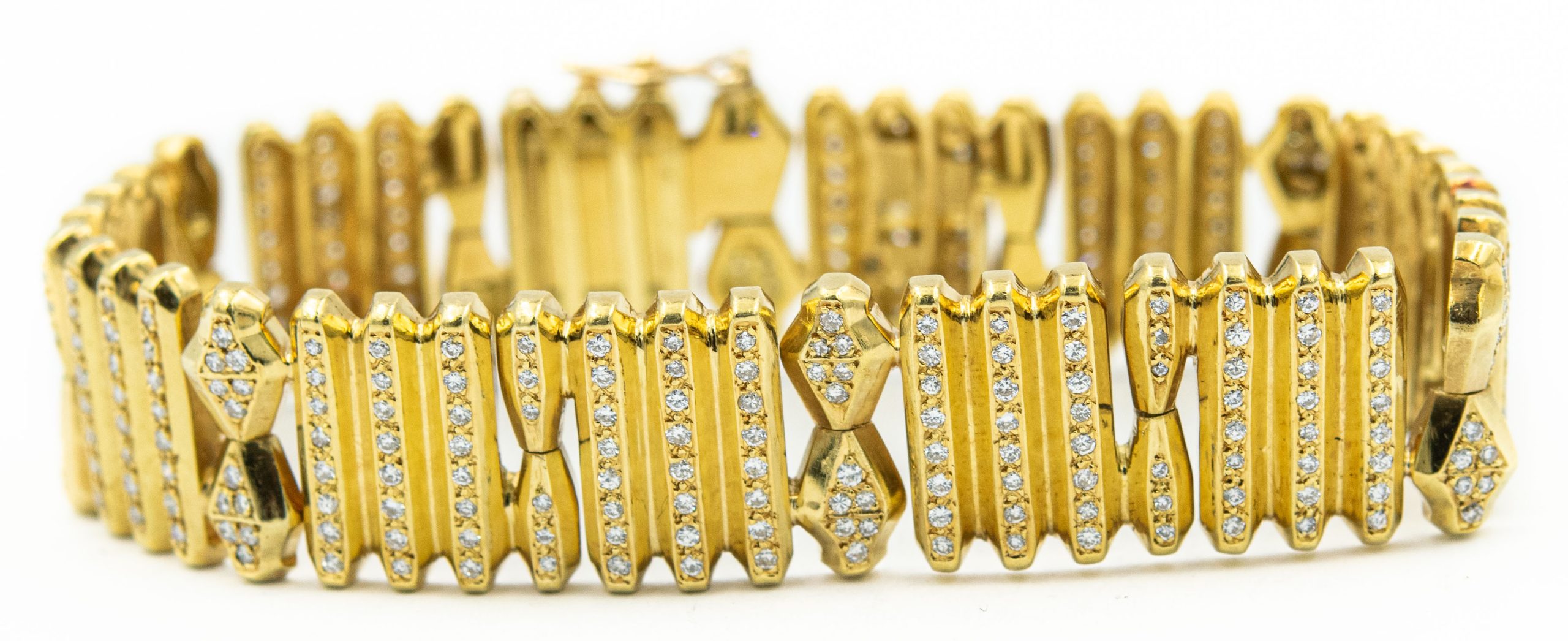 Estate Yellow Gold and Diamond Bracelet by Dimitris Sabanis