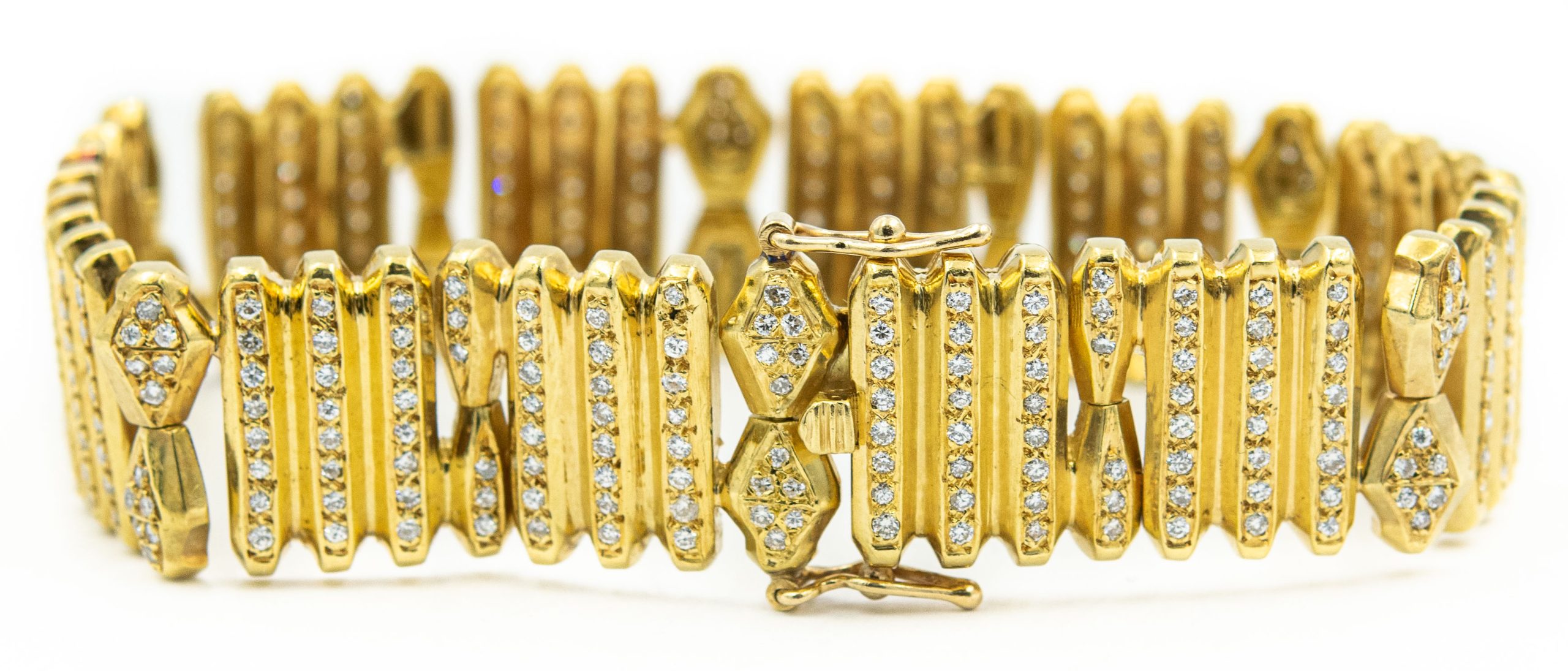 Estate Yellow Gold and Diamond Bracelet by Dimitris Sabanis