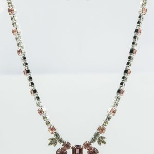 Rare Vintage Pink Ice Necklace by Eisenberg