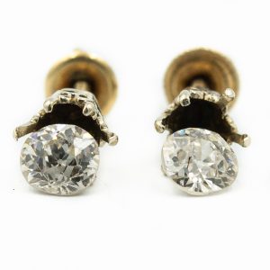Estate Victorian Diamond Stud Earrings
