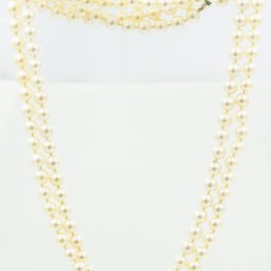 Estate Double Strand Cultured Pearl Necklace