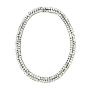 Estate Platinum and Diamond Necklace