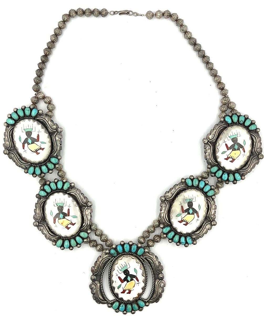 Native Indian Sterling Silver Jewelry - 10 Pieces 27.92Ozt.