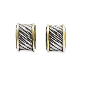 Estate Classic Cable Earrings By David Yurman