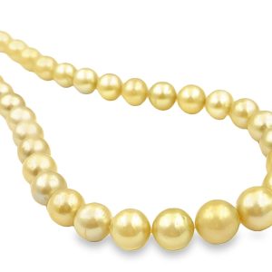 Estate Golden Pearl Necklace