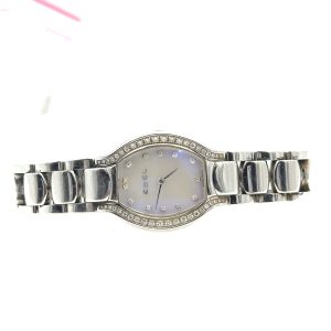 Ladies Steel and Diamond Beluga MOP Wristwatch Model E9956P2S by Ebel