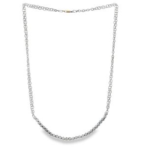 Estate White Gold and Diamond Necklace