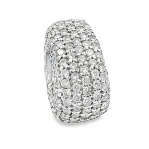 Estate White Gold and Diamond Slide Pendant