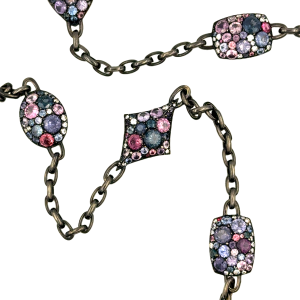 18K Fancy Color Sapphire & Diamond Necklace by Jared Lehr