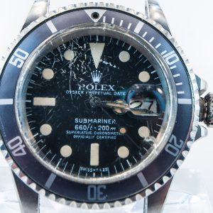 MK Personal Collection Rare Men's Rolex Submariner "All White" Ref 1680 MK VII wristwatch, circa 1977.