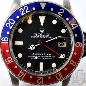 MK Personal Collection Super Rare Rolex GMT Master Peruvian Air Force Wristwatch Circa 1971