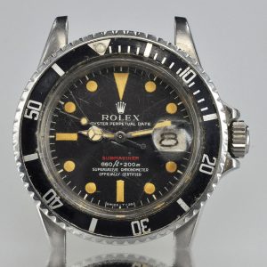 MK Personal Collection Rare Rolex Red Submariner Ref 1680 Wristwatch Circa 1970 First Place Trophy