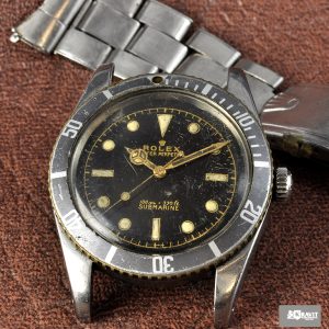 MK Personal Collection Very Rare Rolex James Bond Submariner Ref 6536/1 Wristwatch Circa 1957