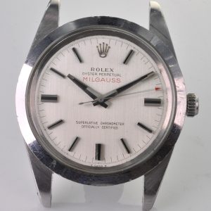 MK Personal Collection Rare Rolex Steel Milgauss Anti-Magnetic Wristwatch Ref 1019, CERN Dial Circa 1970.