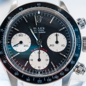 MK Personal Collection Rare Rolex Steel Big Red Daytona Cosmograph Wristwatch Ref 6263 Circa 1980