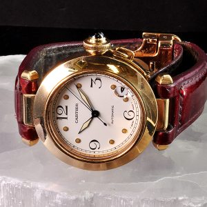 MK Personal Collection Ladies 18k Cartier Pasha Ref 1035 Automatic Wristwatch