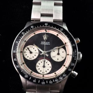MK Personal Collection Rare Rolex Daytona Paul Newman Wristwatch Ref 6241 Circa 1968