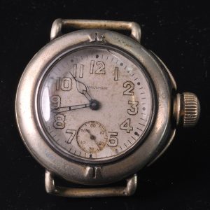 MK Personal Collection Rare Early WWI American Waltham Canteen Depollier Trench Wristwatch Circa 1919