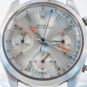 MK Personal Collection Rolex Ref 6238 Pre Daytona Oyster Chronograph Wristwatch "Fuerza Aerea del Peru" Circa 1966