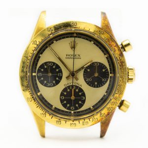 MK Personal Collection Ultra Rare 18K Rolex Paul Newman Daytona "The Golden Pagoda" Reference 6239 Circa 1967