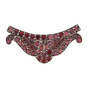 Victorian Vermeil and Garnet Cluster Brooch