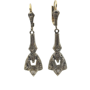 Art Deco Diamond Earrings