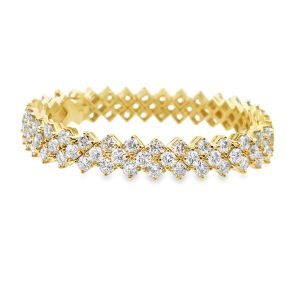 18K Yellow Gold Diamond Bracelet.