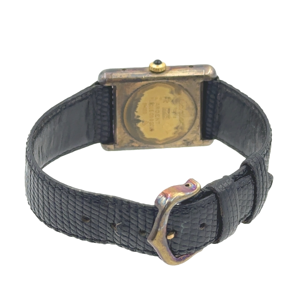 Men's Cartier Vermeil Quartz Tank Wristwatch Circa 1990s - Image 2